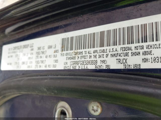 1C6RR6FG3ES203939 RAM 1500 Tradesman