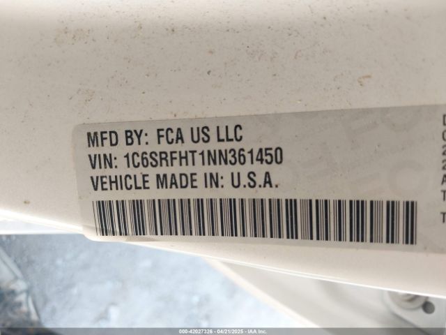 1C6SRFHT1NN361450 RAM 1500 Limited  4x4 5'7 Box