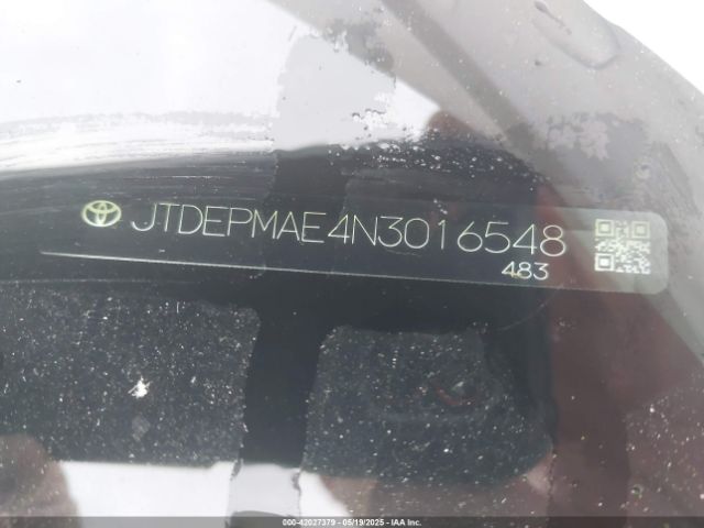 JTDEPMAE4N3016548 Toyota COROLLA LE