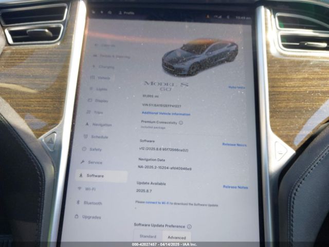 5YJSA1S12EFP41227 Tesla MODEL S