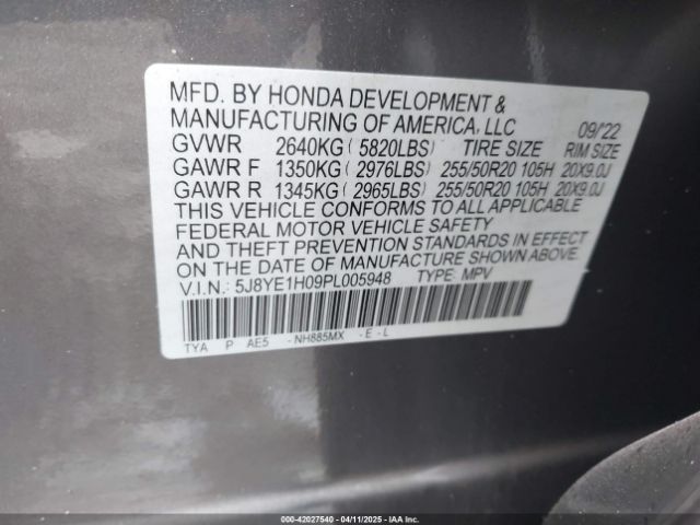 5J8YE1H09PL005948 Acura MDX A-SPEC