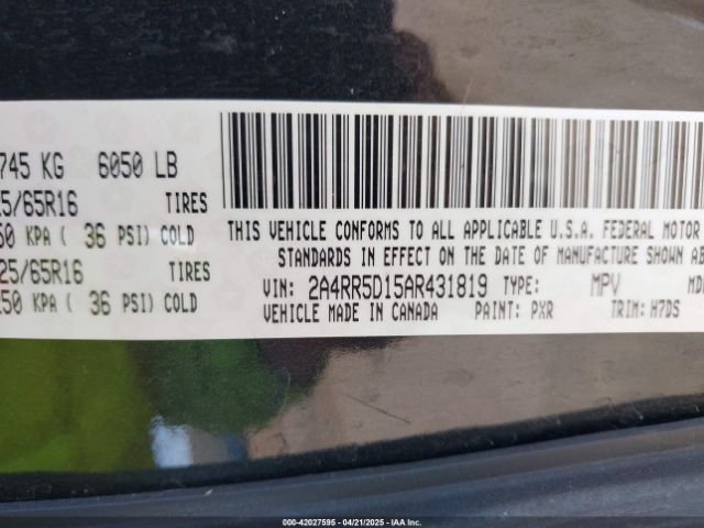 2010 CHRYSLER TOWN & COUNTRY 2A4RR5D15AR431819 Photo 8