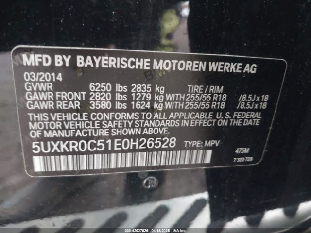 5UXKR0C51E0H26528 BMW X5 Xdrive35i