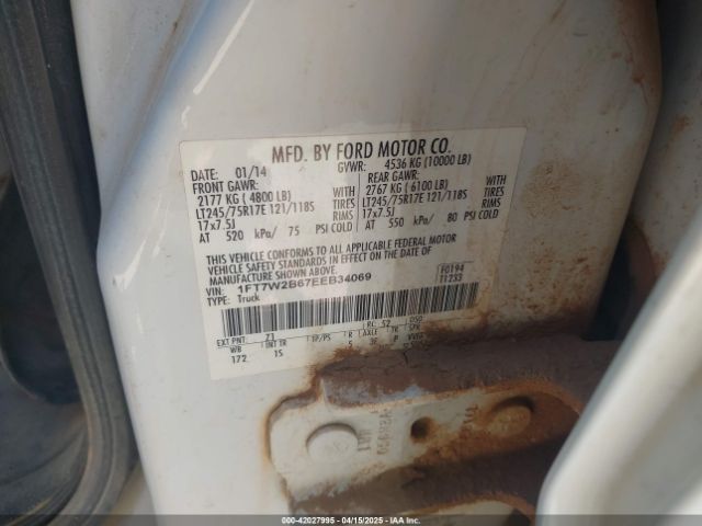 1FT7W2B67EEB34069 Ford F-250 Xl