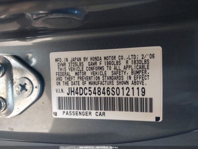 2006 ACURA RSX JH4DC54846S012119 Photo 8
