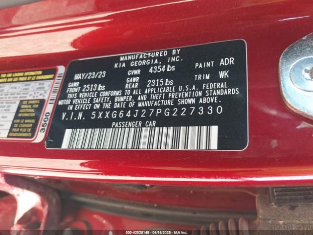 5XXG64J27PG227330 KIA K5 Gt-line