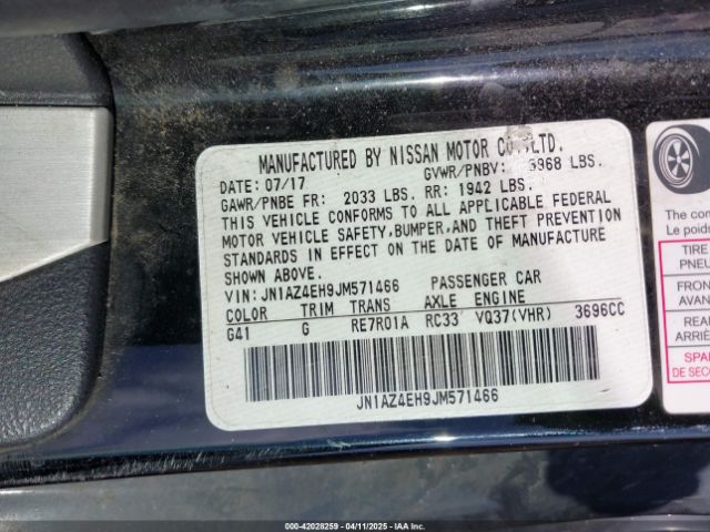 2018 NISSAN 370Z JN1AZ4EH9JM571466 Photo 8