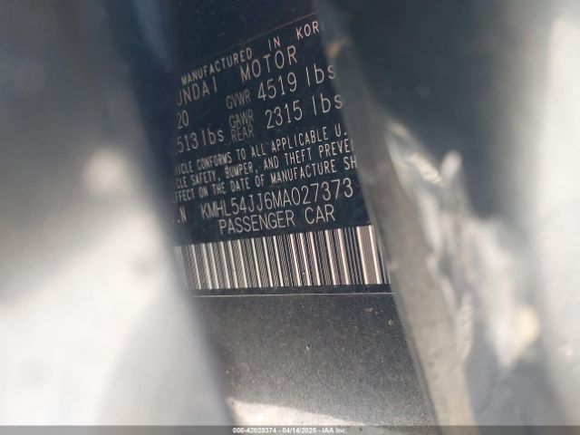 KMHL54JJ6MA027373 Hyundai Sonata Limited