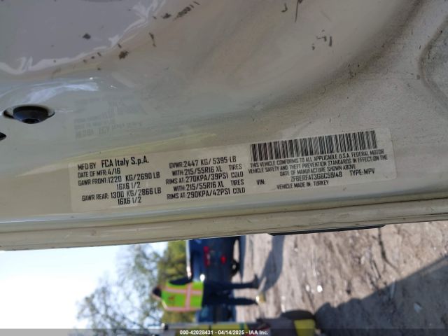 ZFBERFAT3G6C59148 RAM Promaster City Tradesman