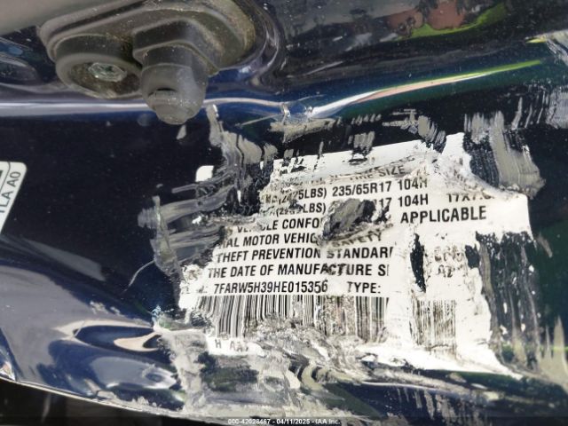 7FARW5H39HE015356 Honda CR-V LX