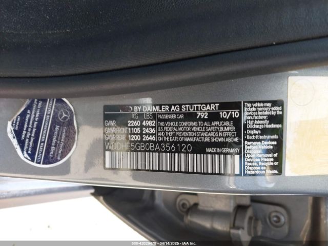 2011 MERCEDES-BENZ E 350 WDDHF5GB0BA356120 Photo 8