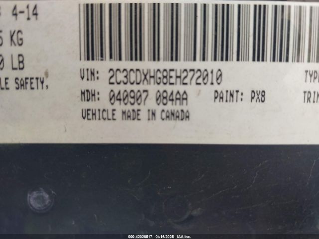 2C3CDXHG8EH272010 Dodge Charger Sxt Plus