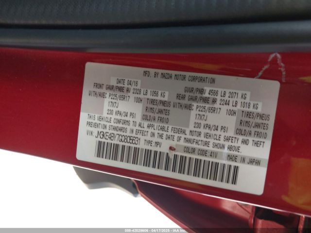 JM3KE4BY7G0805631 Mazda CX-5 SPORT