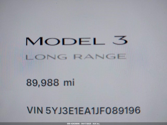 2018 TESLA MODEL 3 5YJ3E1EA1JF089196 Photo 6