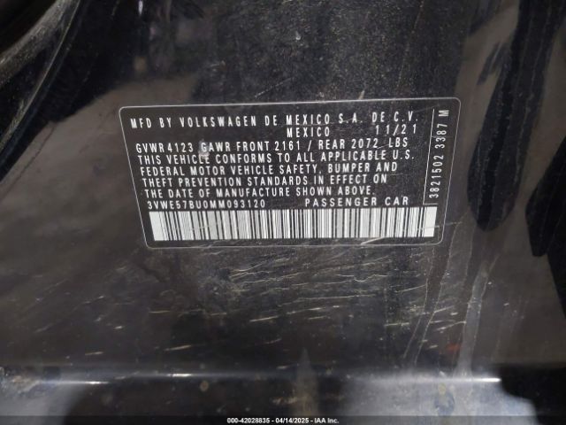 2021 VOLKSWAGEN JETTA 3VWE57BU0MM093120 Photo 8