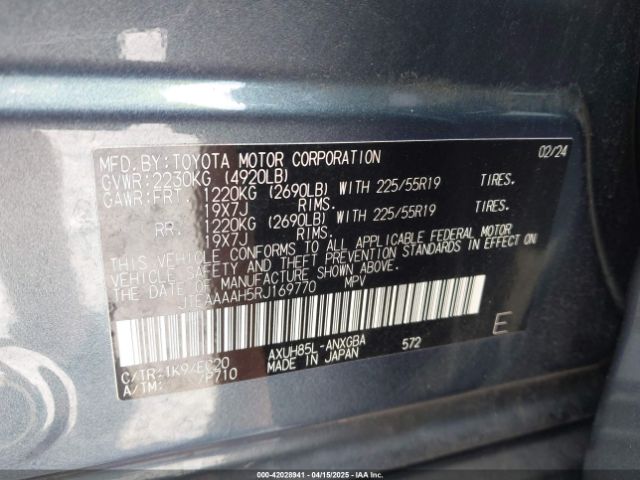 JTEAAAAH5RJ169770 Toyota Venza Xle