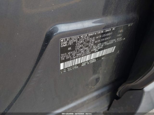 2T3WFREV3JW423959 Toyota Rav4 Xle
