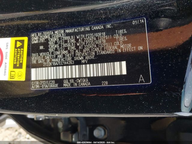 2T2ZK1BA7EC144263 Lexus RX 350