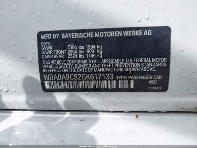 WBA8A9C52GK617133 BMW 320i