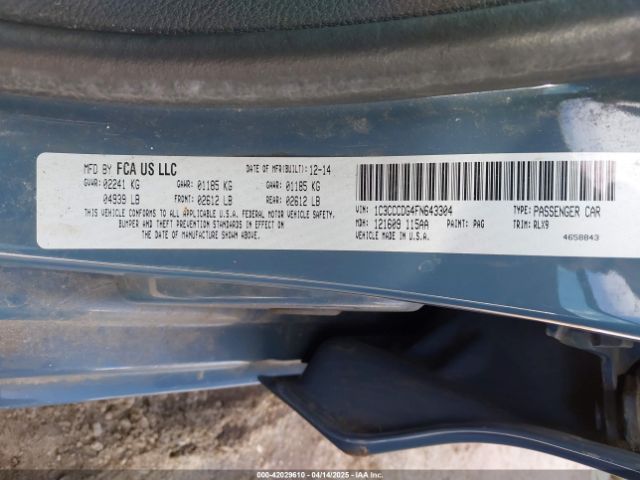 1C3CCCDG4FN643304 Chrysler 200 S