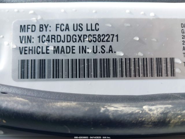 1C4RDJDGXPC582271 Dodge Durango Gt Premium Awd