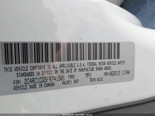 2C4RC1CG5FR741501 Chrysler Town & Country Touring-l