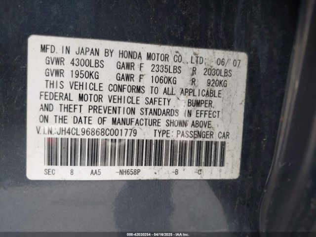 2008 ACURA TSX JH4CL96868C001779 Photo 8