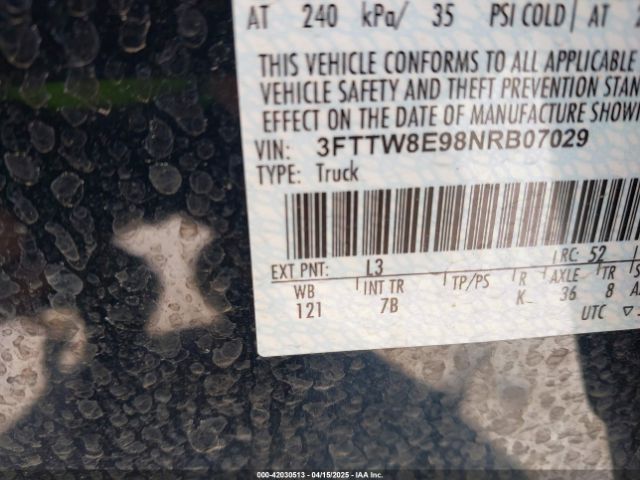 2022 FORD MAVERICK 3FTTW8E98NRB07029 Photo 8