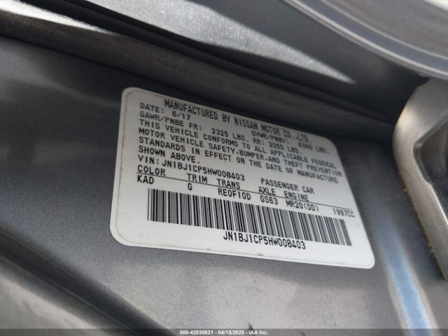 JN1BJ1CP5HW008403 Nissan Rogue Sport Sl