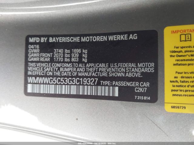 2016 MINI CONVERTIBLE WMWWG5C53G3C19327 Photo 8