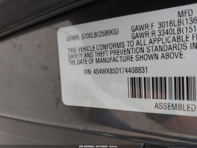 2007 SUBARU B9 TRIBECA 4S4WX85D174408831 Photo 8