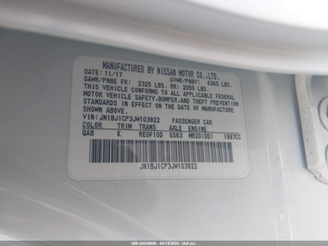 JN1BJ1CP3JW103922 Nissan Rogue Sport Sl