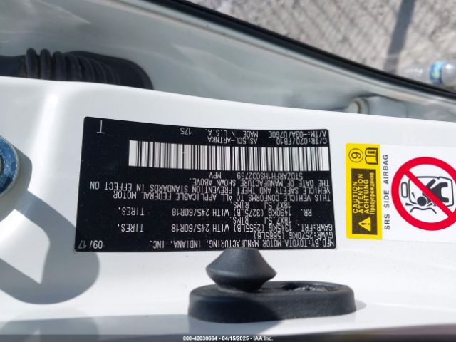5TDZARFH1HS032759 Toyota Highlander Le