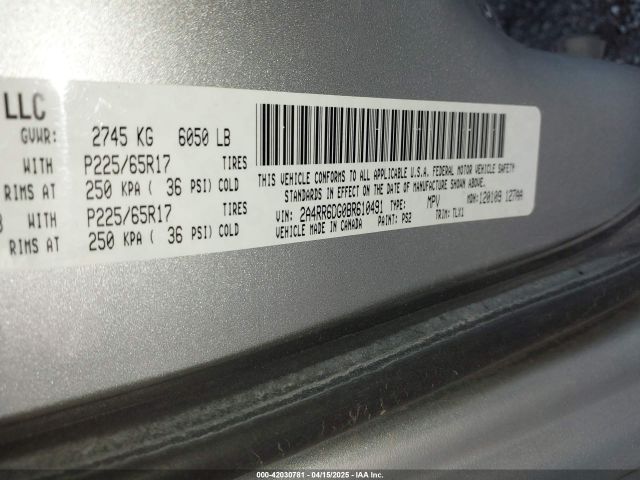 2011 CHRYSLER TOWN & COUNTRY 2A4RR6DG0BR610491 Photo 8