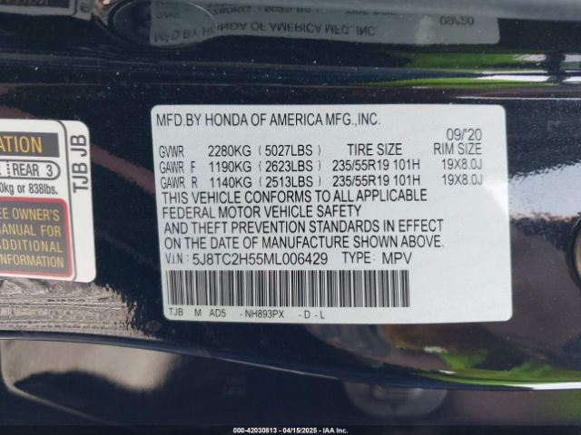 2021 ACURA RDX 5J8TC2H55ML006429 Photo 8