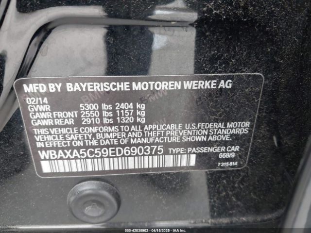 WBAXA5C59ED690375 BMW 535d
