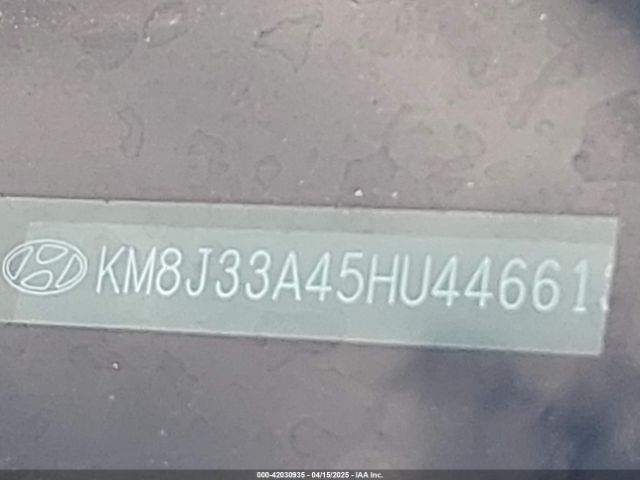 KM8J33A45HU446613 Hyundai Tucson Se Plus