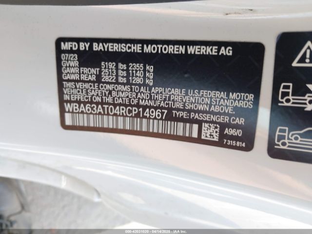 2024 BMW M440I WBA63AT04RCP14967 Photo 8