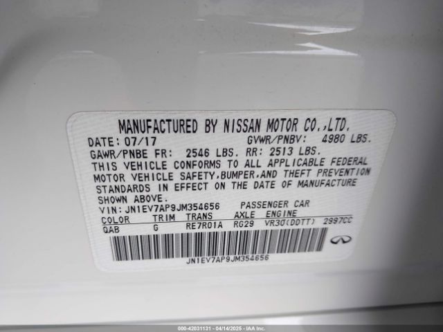 JN1EV7AP9JM354656 Infiniti 2018