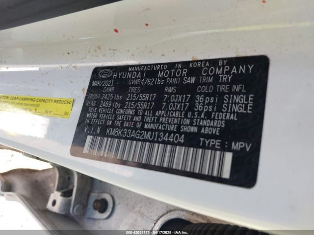 2021 HYUNDAI KONA ELECTRIC KM8K33AG2MU134404 Photo 8