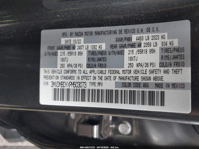 Mazda Cx-30 2.5 Turbo Premium 2023 3MVDMBDYXPM503073 Image 9