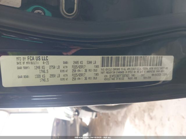 2015 DODGE JOURNEY 3C4PDCBB7FT697021 Photo 8