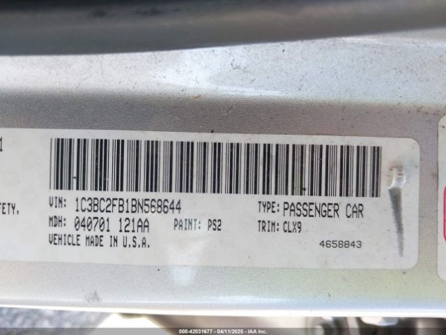 2011 CHRYSLER 200 1C3BC2FB1BN568644 Photo 8