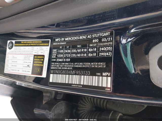 W1N0G8EB4MF953133 Mercedes-Benz Glc 300 4matic Suv