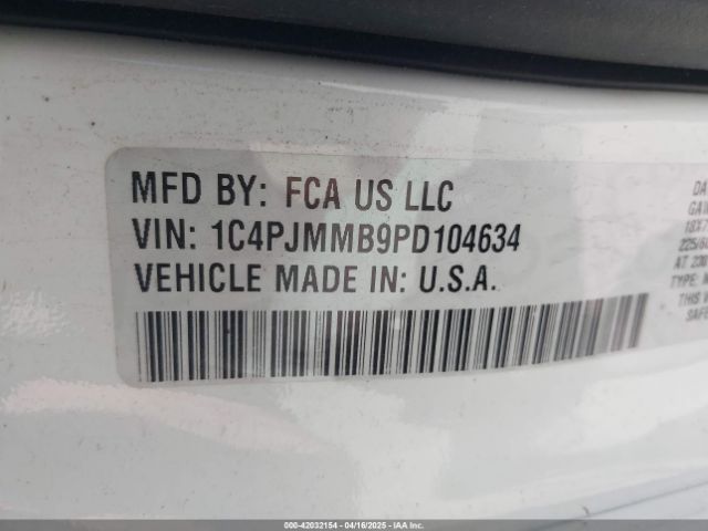 1C4PJMMB9PD104634 Jeep Cherokee Altitude Lux 4x4