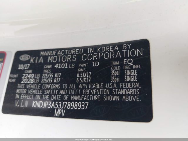 KNDJP3A53J7898937 KIA SOUL +