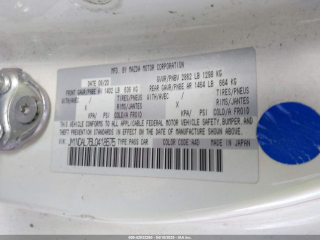 2020 MAZDA MX-5 MIATA RF JM1NDAL76L0418575 Photo 8