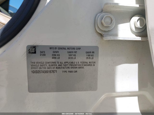 2008 CADILLAC STS 1G6DZ67A380167671 Photo 8