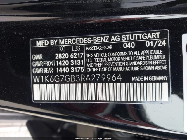 W1K6G7GB3RA279964 Mercedes-Benz m176