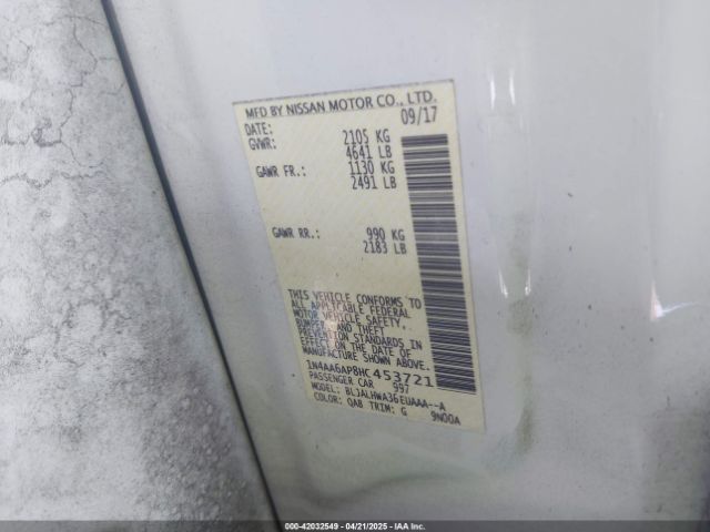 1N4AA6AP8HC453721 Nissan Maxima 3.5 Platinum